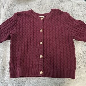 H&M burgundy sweater top Worn once